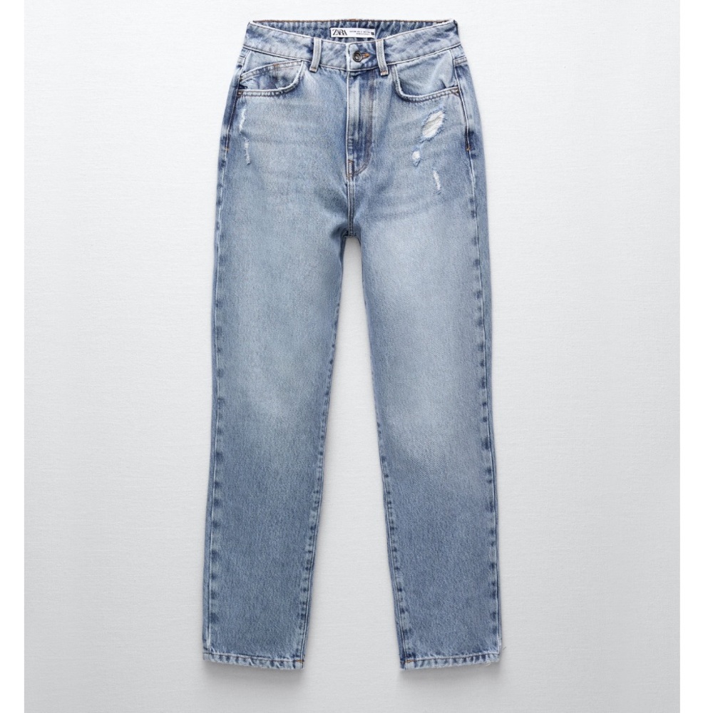 Zara Light Blue High Rise Jeans - Picture 5 of 7